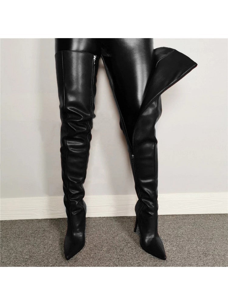 Zip Up Stiletto Boots