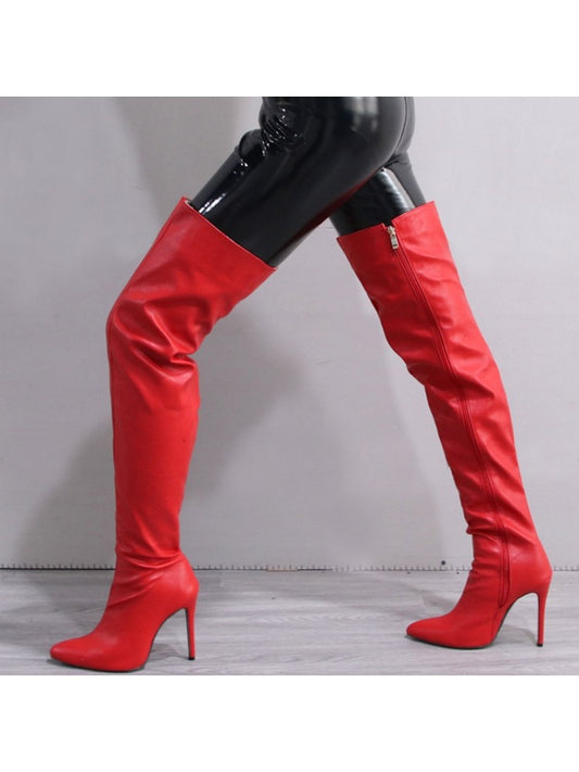 Zip Up Stiletto Boots