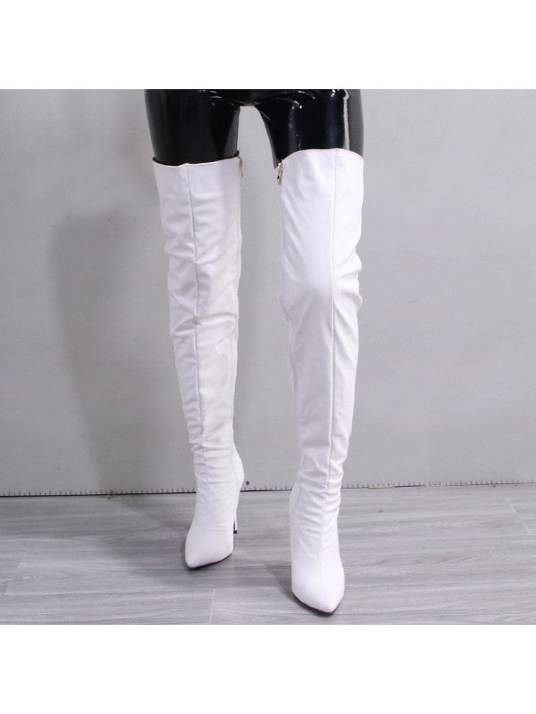 Zip Up Stiletto Boots